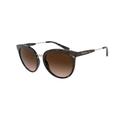 Emporio Armani Women's 0EA4145 Sunglasses, Marrón Oscuro, 53