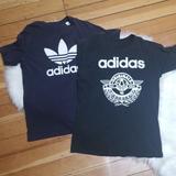 Adidas Shirts & Tops | 2 Adidas Short Sleeve Tees Tshirts Blue Black | Color: Black/Blue | Size: 14b