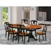 August Grove® Pilcher Butterfly Leaf Solid Wood Dining Set Wood in Black/Brown | 30 H in | Wayfair FD699FC0983649538F17DFF47CB7F50F