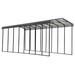 Arrow Carport, 14 ft. x 38 ft. x 14 ft. Metal in Gray/Black | 168 H x 171 W x 456 D in | Wayfair CPHC143814