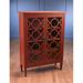 AA Importing Newbury China Cabinet Wood in Red | 54 H x 39 W x 14 D in | Wayfair 70380-RD