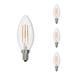 Bulbrite Industries 5 Watt (60 Watt Equivalent), B11 LED, Dimmable Light Bulb, E12 Candelabra Base in White | 3.85 H x 1.37 W in | Wayfair 861584