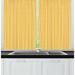 East Urban Home Ogee Pattern Inspired Design & Classic Monochrome Kitchen Curtain Polyester | 39 H x 55 W x 2.5 D in | Wayfair