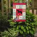 Caroline's Treasures Pomeranian Rogener Love 2-Sided Polyester 15 x 12 in. Garden Flag in Brown/Red | 15 H x 11.5 W in | Wayfair CK5331GF