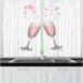 East Urban Home Champagne 2 Piece Kitchen Curtain Set Polyester | 39 H x 55 W x 2.5 D in | Wayfair 165204B39A2B4E0F8D0A61288C5FF655