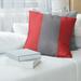 East Urban Home Carolina Hockey Linen Striped Pillow Polyester/Polyfill/Linen in Red/Gray | 26 H x 26 W x 9.5 D in | Wayfair