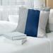 East Urban Home San Diego Baseball Linen Striped Pillow Cover Linen in Gray/Blue/White | 26 H x 26 W x 2 D in | Wayfair