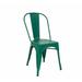 ERF, Inc. Slat Back Stacking Side Chair Metal in Green | 33 H x 19 W x 18 D in | Wayfair ERP-228