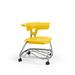 KI Furniture Ruckus Classroom Chair w/ Casters Plastic/Metal in Green/White/Yellow | 36 H x 28 W x 36 D in | Wayfair