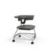 KI Furniture Ruckus Classroom Chair w/ Casters Plastic/Metal in Gray/Green | 35 H x 28 W x 35 D in | Wayfair RKV100H15BR-NFR-PFN-SX-BRCH-CHC