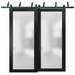 Closet Door - SARTODOORS Planum Frosted Glass Sliding Closet Doors Wood in Black | 80 H x 56 W in | Wayfair PLAN2102BBB-BLK-56