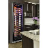 Vinotemp Backlit Series Commercial 168 Single-Zone Wine Cooler, Stainless Steel in Black | 73.875 H x 28.75 W x 23.875 D in | Wayfair EL-168COMM