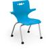 MooreCo Hierarchy 16" Classroom Chair w/ Casters Plastic/Metal in Blue | 31 H x 20.5 W x 23.8 D in | Wayfair 54316-1-Blue-WA-CH-SC
