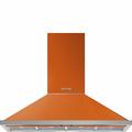 SMEG Portofino 48" 600 CFM Convertible Wall Mount Range Hood Stainless Steel in Orange | 48 W x 20 D in | Wayfair KPF48UOR