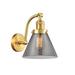 Trent Austin Design® Aliana 1-Light Dimmable Armed Sconce Glass/Metal in Gray/Yellow | 11 H x 8 W x 9.75 D in | Wayfair