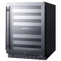 Summit Appliance 46 Bottle Dual Zone Built-In Wine Refrigerator in Gray | 31.63 H x 25.38 W x 23.5 D in | Wayfair ALWC532CSS