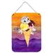 The Holiday Aisle® Halloween Sweets Ice Cream Skull Hanging Prints Banner Metal | 12 H x 16 W x 0.03 D in | Wayfair