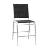 Telescope Casual Reliance Stacking Patio Dining Side Chair Sling in White | 43 H x 21 W x 28 D in | Wayfair 8L8620201