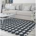 Black/White 60 x 0.08 in Area Rug - Bay Isle Home™ Spickard Floral Charcoal/White Area Rug Polyester | 60 W x 0.08 D in | Wayfair