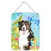 The Holiday Aisle® Long Haired Chihuahua Christmas Hanging Prints Decorative Accent Metal | 12 H x 16 W x 0.03 D in | Wayfair