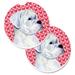 The Holiday Aisle® Hearts Love Car Coaster Ceramic | 2.5 H x 0.25 D in | Wayfair 6773AD9B08A84773BF3D4EF79A00D012