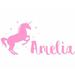 Zoomie Kids Custom Name Unicorn Nursery Wall Decal Metal in Pink | 16 H x 32 W in | Wayfair 4B8A9B869D5F4CD1BE66FBF542836614