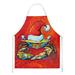 The Holiday Aisle® Crab in Santa Hat Santa Claws Apron, Nylon in Red | 27 W in | Wayfair ED12FFBE6C3A4B0D8580B32DFF4CB2DD