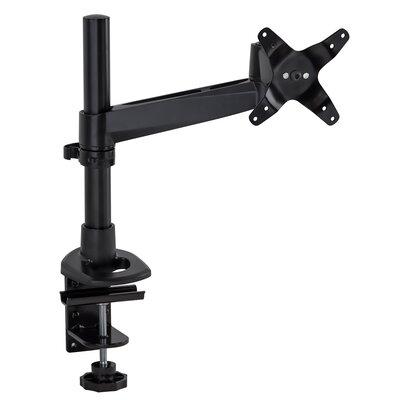 Mount-It Full Motion Adjustable Single Computer Monitor Desk Clamp Mount Up to 32" | in Black | 18 H x 16 W x 8 D in | Wayfair MI-32116BLK