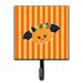 The Holiday Aisle® Bayless Halloween Pumpkin Bat Wall Key Organizer w/ Key Hooks Metal in Orange/Yellow | 5.75 H x 4.25 W x 1.25 D in | Wayfair