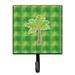 Bay Isle Home™ Bolivar Palm Tree Wall Key Organizer w/ Key Hooks Metal in Green | 5.75 H x 4.25 W x 1.25 D in | Wayfair