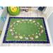 Green 72 x 0.25 in Area Rug - Kid Carpet Tufted Area Rug Nylon | 72 W x 0.25 D in | Wayfair FE769-34A