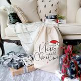 The Holiday Aisle® Merry Christmas Sack | 27 H x 19 W x 0.25 D in | Wayfair 117F93014CF040129D6F8D8EAE737613