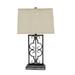 Alcott Hill® Grable 29" Table Lamp Linen/Metal in Brown/Gray/White | 28.75 H x 9.25 W x 5.5 D in | Wayfair E1832AF0009B4A1CB5F177A23E31F3C6