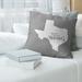 East Urban Home Sweet Throw Pillow Down/Feather/Polyester in Gray | 16 H x 16 W x 3 D in | Wayfair E71D9D3FF4B248BC91E2766E1B6386F0