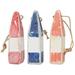 Breakwater Bay 3 Piece Hubbardston Miniature Buoys Sculpture Set Wood in Orange/Pink/Blue | 4.75 H x 1.25 W x 1.25 D in | Wayfair