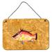 Highland Dunes Hog Snapper on Hanging Prints Wall Décor Metal in Brown/Gray/Pink | 8 H x 12 W x 0.03 D in | Wayfair