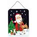 The Holiday Aisle® Santa Claus Christmas Hanging Prints Decorative Accent Metal | 12 H x 16 W x 0.03 D in | Wayfair