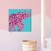 Zoomie Kids 'Elephant w/ Dots' - Print Paper in Blue/Pink | 16 H x 16 W x 1 D in | Wayfair F4D5554F0300432B9DFB4A432477DCB8