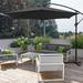 Arlmont & Co. Arabella 10' Cantilever Umbrella Metal in Black | 99 H in | Wayfair 47AE5ABEC0494AF99464823CBD2D1552