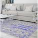 Indigo/White 144 x 108 x 0.08 in Area Rug - Bungalow Rose Power Loom Violet/Ivory Rug Polyester | 144 H x 108 W x 0.08 D in | Wayfair