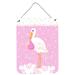 Harriet Bee It's a Baby Girl Hanging Prints Wall Décor Metal in Gray/Pink/White | 12 H x 16 W x 0.03 D in | Wayfair