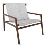 Lounge Chair - Tronk Design Gallagher 27.5" Wide Lounge Chair Wood in Brown | 28 H x 27.5 W x 32 D in | Wayfair GAL_LNG_WAL_FLT_GRY