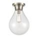 Breakwater Bay Hartell 1 - Light Flush Mount Glass in Gray | 14.75 H x 9.87 W x 9.87 D in | Wayfair 3B5126522F76458A913E940B8C9322EF