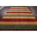 Brown/Red 94 W in Rug - Isabelline One-of-a-Kind Amor Hand-Knotted New Age Gabbeh Red/Green/Orange 7'10" x 10'3" Wool Area Rug Wool | Wayfair