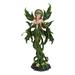 August Grove® Balakrishna Elemental Earth Gaia Forest Roots & Vines Crown Fairy Statue Resin/Plastic in Green | 12.25 H x 6.5 W x 3.75 D in | Wayfair