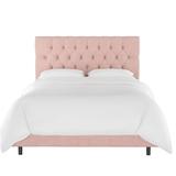 Red Barrel Studio® Giligia Upholstered Standard Bed Polyester in Pink | 51 H x 74 W x 87 D in | Wayfair 80030DA9766143F985A705E273322DA8