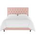 Red Barrel Studio® Giligia Upholstered Standard Bed Polyester in Pink | 51 H x 74 W x 87 D in | Wayfair 80030DA9766143F985A705E273322DA8