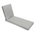 Corrigan Studio® Hinged Single Corded Indoor/Outdoor Chaise Lounge Cushion in Gray | 3 H x 21 W x 78 D in | Wayfair