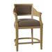 Fairfield Chair Gilroy 26.5" Counter Stool Wood/Upholstered in Brown | 39.5 H x 24 W x 24 D in | Wayfair 6022-C6_8789 06_Hazelnut_1009BlackNickel