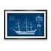 Longshore Tides Antique Ship print IV by Paul Cezanne - Picture Frame Painting Print Paper in Blue | 22 H x 30 W x 1.25 D in | Wayfair